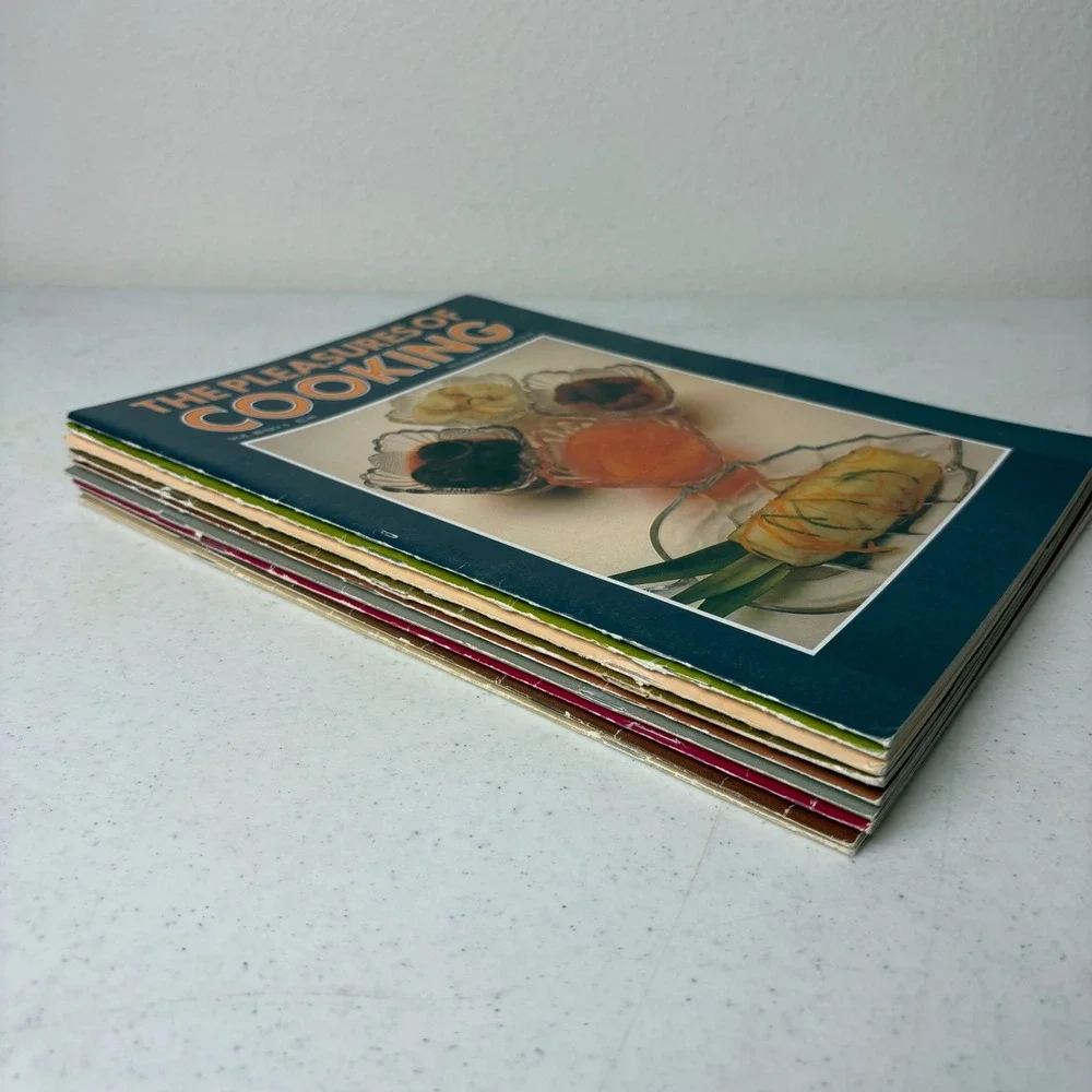 9 Vintage The Pleasures of Cooking Magazines Cuisinart 1980-1982 James Beard Lot